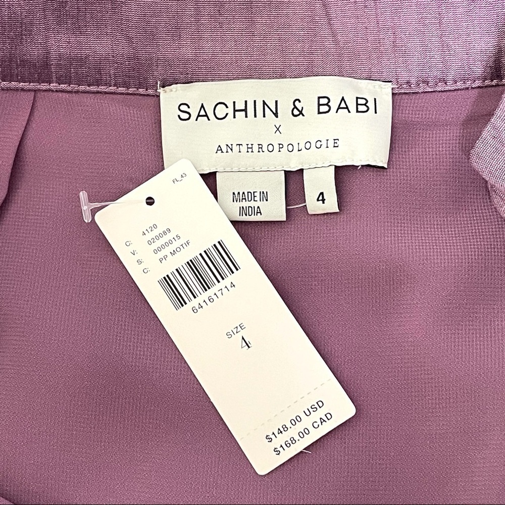 NWT Anthropologie Sachin & Babi Colorblocked Ruffle Wrap Midi Maxi Skirt 4 - Picture 15 of 16